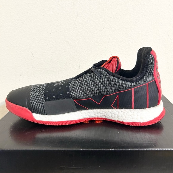 Adidas Harden Vol. 3 Black/Red size 12 MEN’S BASKETBALL SHOES - Picture 5 of 9